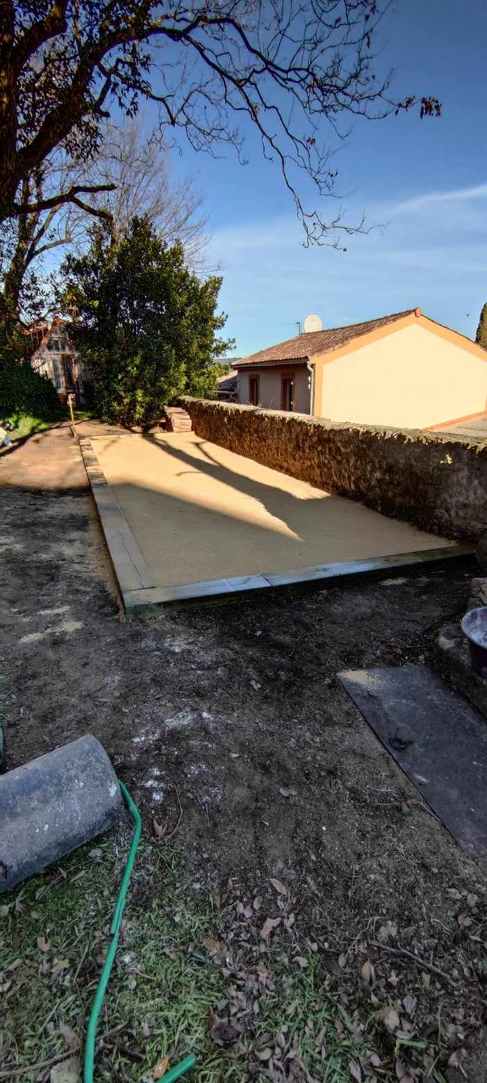 Création d'un terrain de pétanque